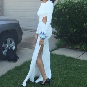 White prom dress